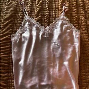 Victoria's Secret Pink Satin Lace Cami